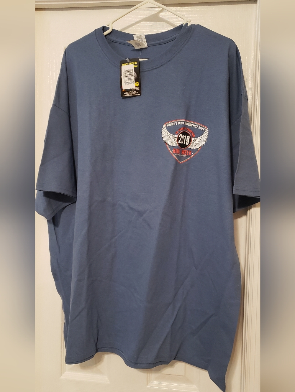 NWT'Men's Blue Short-Sleeve Graphic T-Shirt - 2019 Bike Week